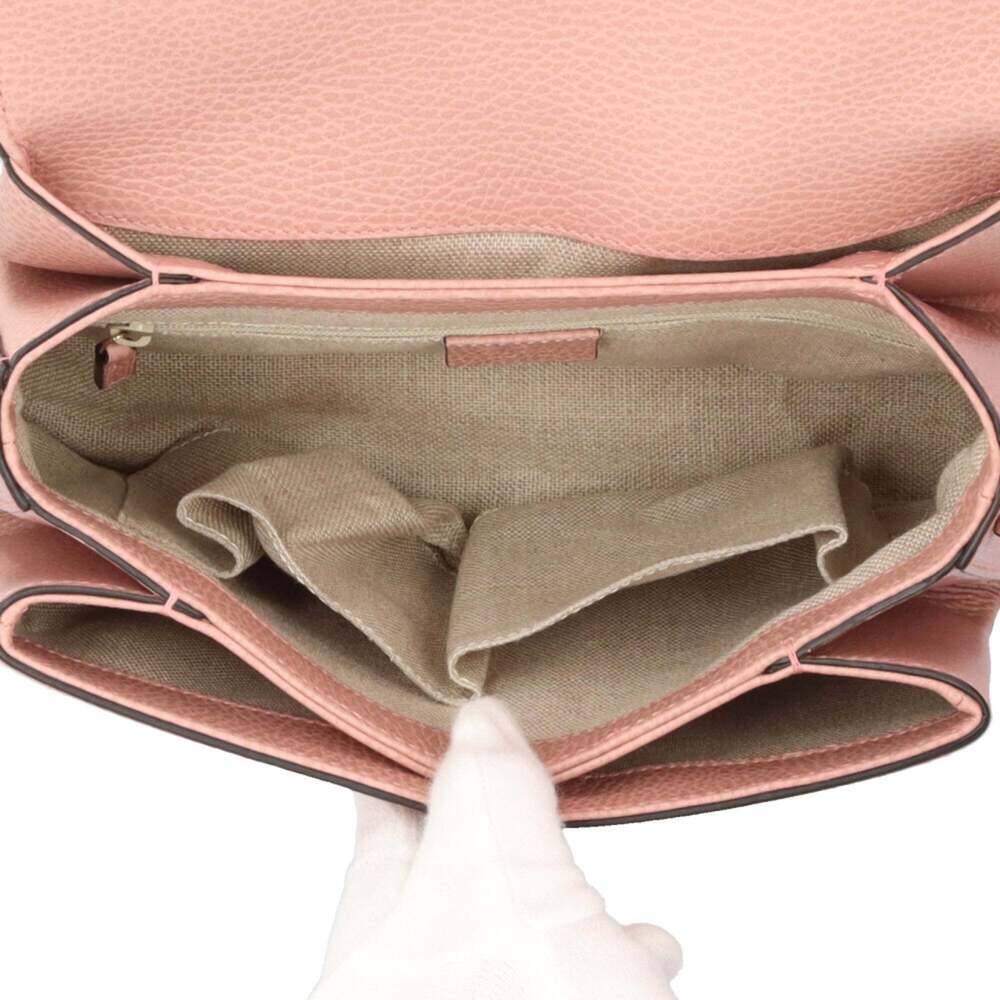 GUCCI Authentic Pink Leather Shoulder Bag - Picture 9 of 13